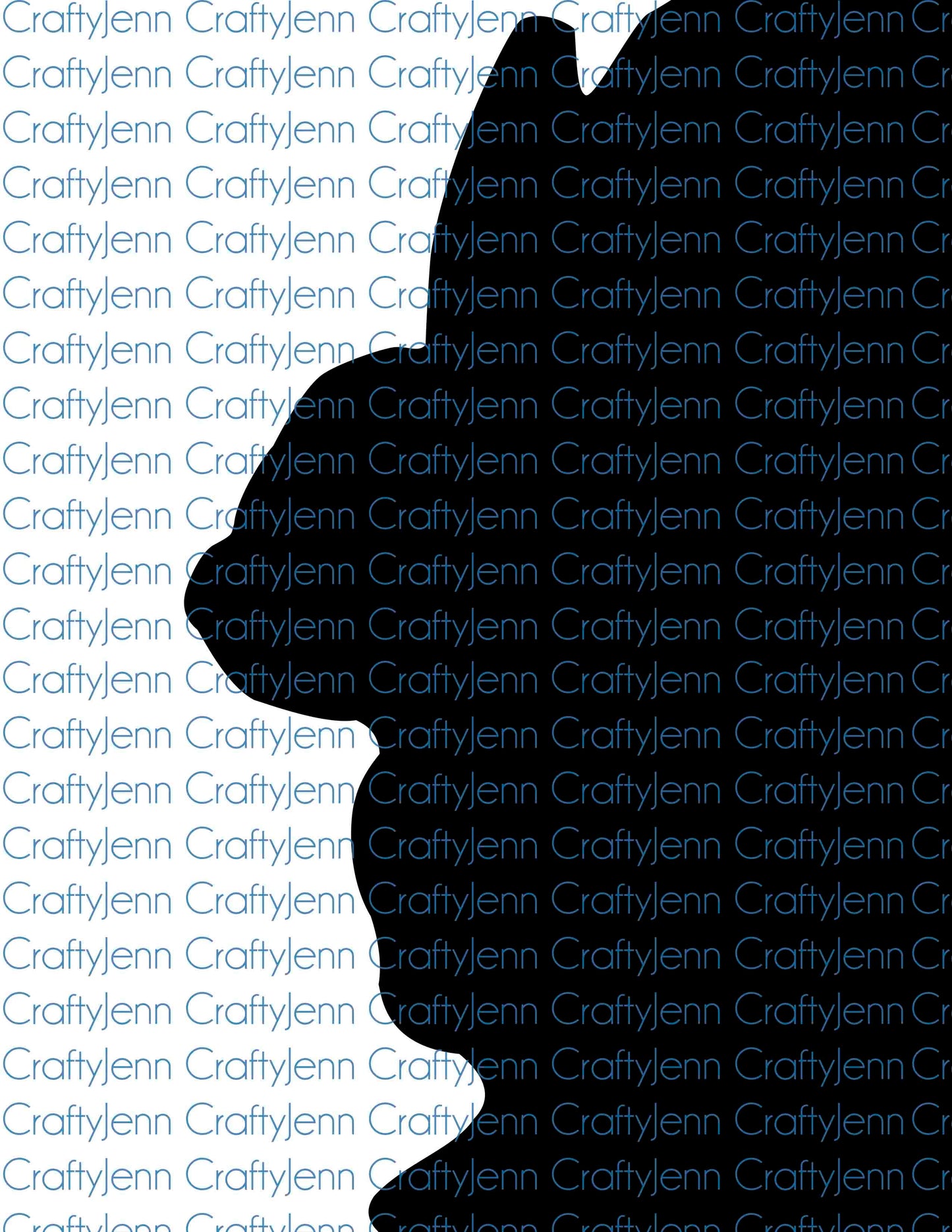 Bunny 2 Silhouette Vinyl Decal