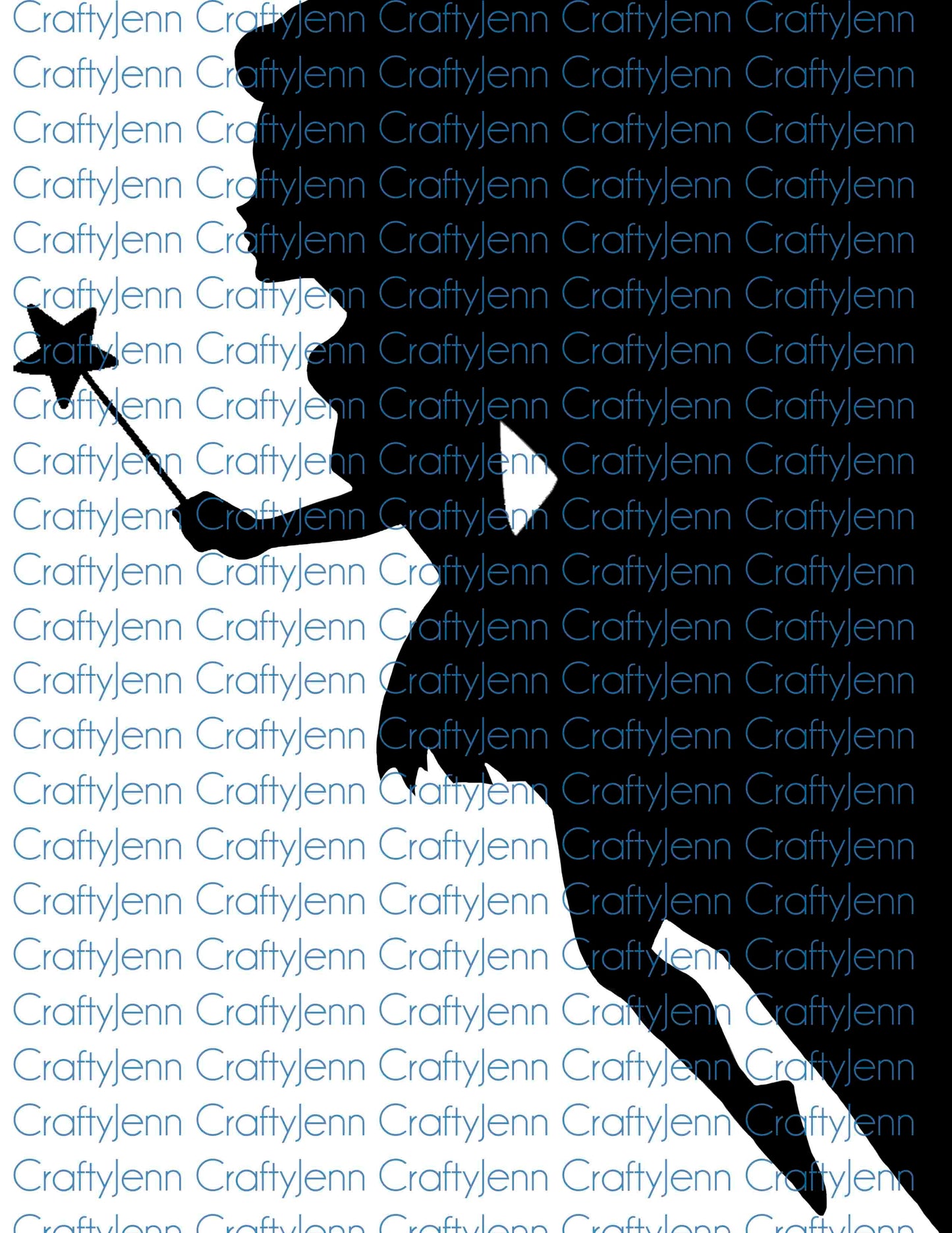 Fairy Silhouette Vinyl Decal