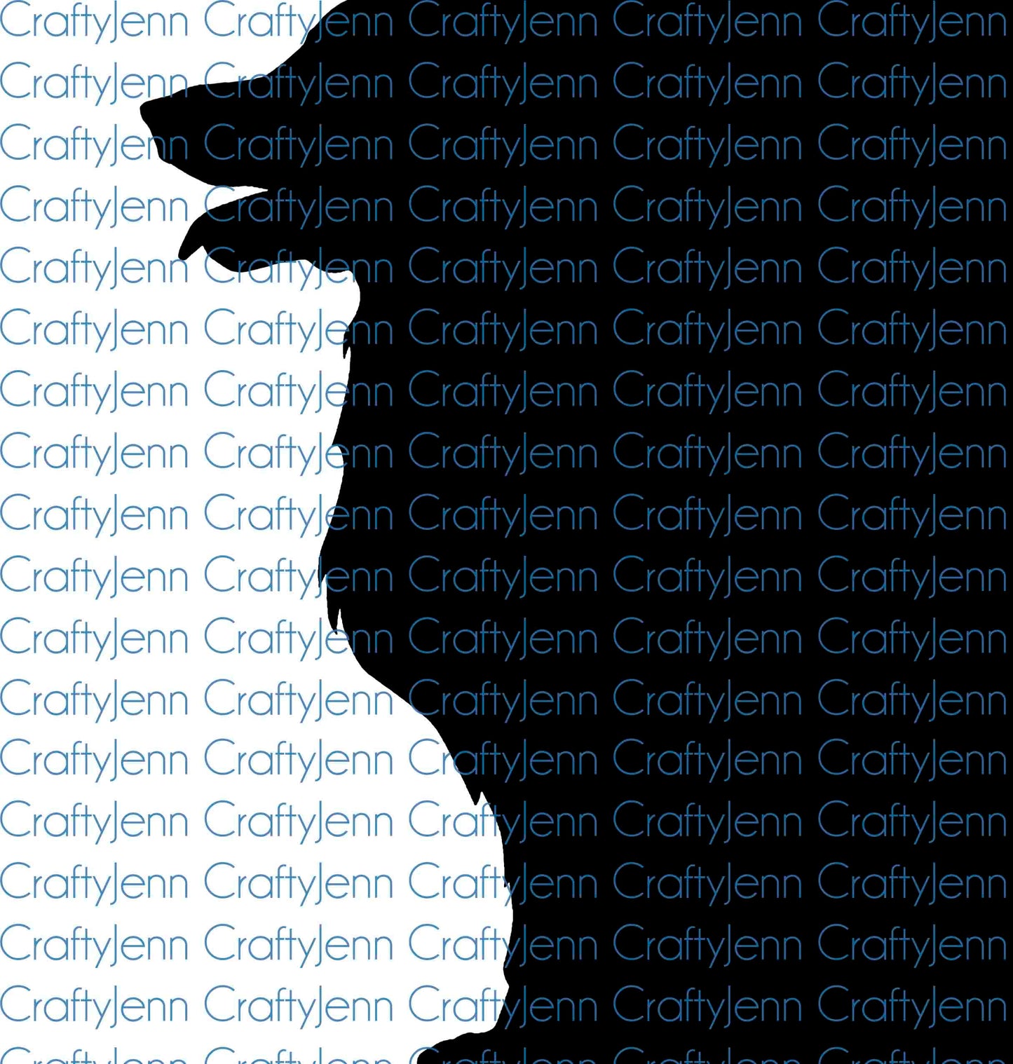 Generic Dog Silhouette Vinyl Decal