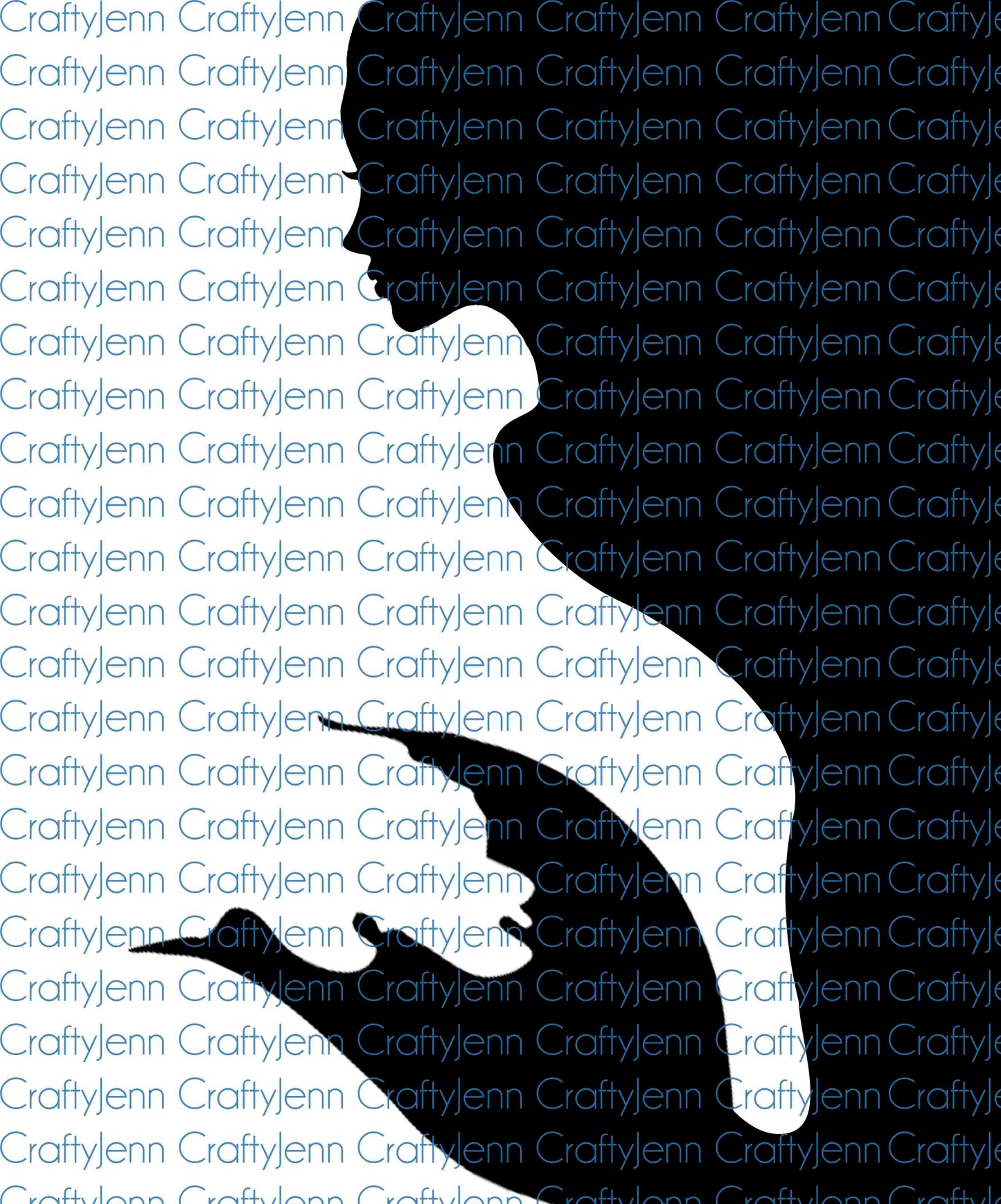 Mermaid Silhouette Vinyl Decal