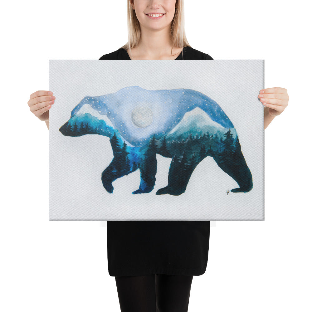 Mountain Bear on Canvas